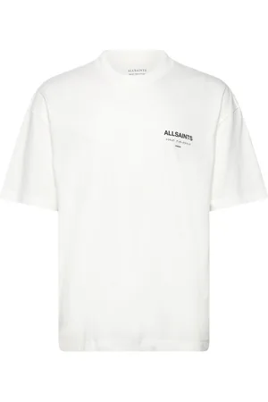 AllSaints Underground Ss Crew Tops T-Kortærmet Skjorte White