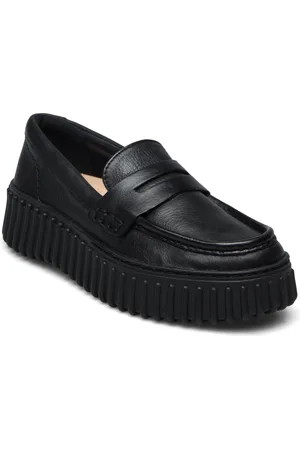 Clarks Torhill Penny D Loafers Flade Sko Black