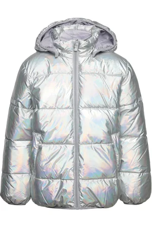 Lindex Puffer Jacket Small Kids Foret Jakke Silver