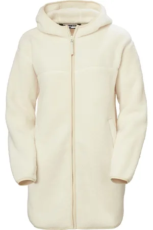 Helly Hansen W Maud Pile Jacket Tops Sweatshirts & Hoodies Fleeces & Midlayers Cream