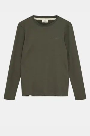 Anerkjendt Akkikki L/S Waffle Tee Tops T-Langærmet Skjorte Green