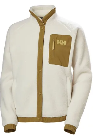 Helly Hansen W Imperial Pile Snap Tops Sweatshirts & Hoodies Fleeces & Midlayers Cream