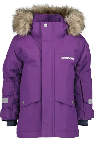 Didriksons Bjärven Kids Parka 3 Parka Jakke Purple