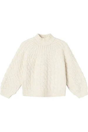 NAME IT Nkfnadalie Ls Knit Tops Knitwear Pullovers Cream