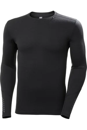 Helly Hansen Lifa Merino Midweight Crew Tops Base Layer Tops Black