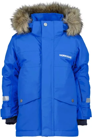 Didriksons Bjärven Kids Parka 3 Parka Jakke Blue