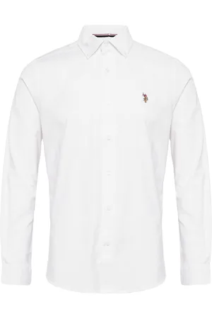U.S. Polo Assn. Uspa Shirt Flex Calvert Men Tops Shirts Casual White