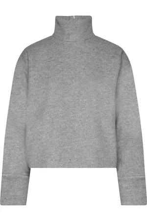 2nd Day 2Nd Francisca - Heavy Wool Tops Knitwear Turtleneck Grey