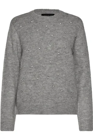 Copenhagen Muse Cmdiamond-Pullover Tops Knitwear Jumpers Grey