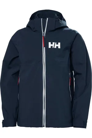 Helly Hansen Jr Rigging Rain Jacket Outerwear Rainwear Jackets Blue