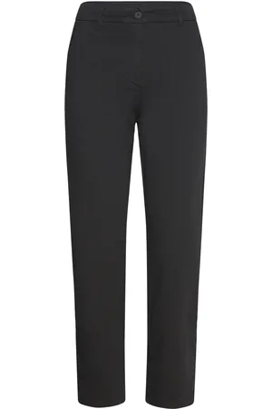 Benetton Trousers Bottoms Trousers Straight Leg Black