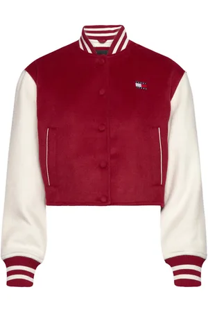 Tommy Hilfiger Tjw Crp Varsity Jacket Bomberjakke Red