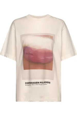 Mads Norgaard Single Organic Dassel Tee Tops T-shirts & Tops Short-sleeved Cream