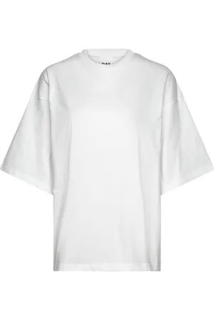 DAY Birger et Mikkelsen Drew - Heavy Jersey Rd Tops T-shirts & Tops Short-sleeved White