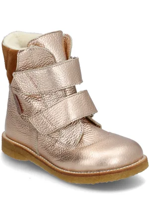 ANGULUS Boots - Flat - With Velcro Vinterstøvler Med Burrebånd Pink