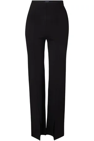 Lexington Hazel Split Hem Jersey Pants Bottoms Trousers Suitpants Black