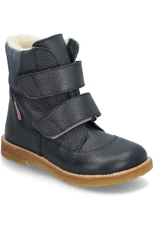 ANGULUS Boots - Flat - With Velcro Vinterstøvler Med Burrebånd Navy