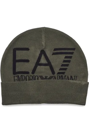 EA7 Beanie Hat Accessories Headwear Beanies Khaki Green