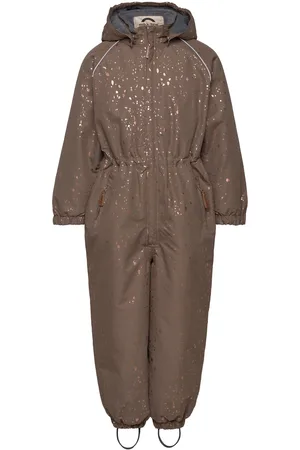 Mikk-Line Polyester Junior Suit - Glitter Outerwear Coveralls Snow-ski Coveralls & Sets Brown