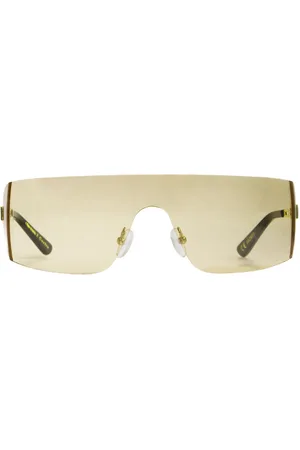 Corlin Eyewear Goodfella Gold Dark Yellow Firkantede Solbriller Yellow