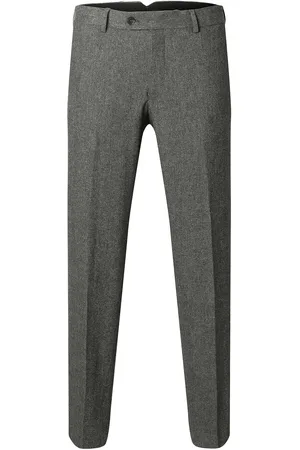 SELECTED Slhslim-Reed Wool Trs Noos Bottoms Trousers Formal Grey