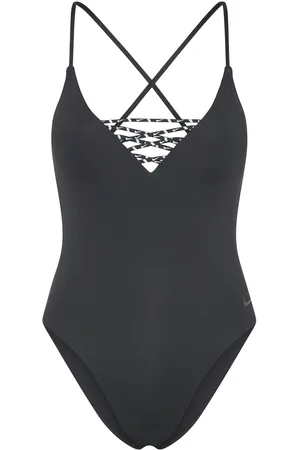 Nike Nike W Crossback Piece Sneakerkini Sport Women Sport Clothing Sport Swimwear Sport Swimsuits Black