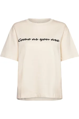 Part Two Jaminapw Ts Tops T-shirts & Tops Short-sleeved Cream