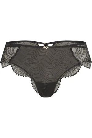 Chantelle Mystic Dream Revealing Shorty Trusser, Tanga Briefs Black