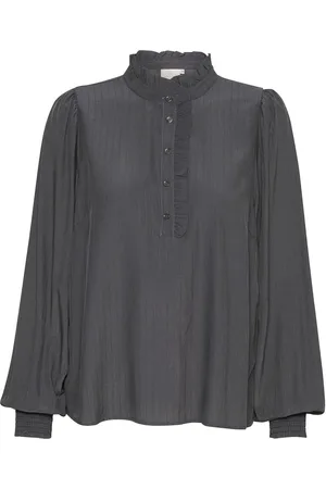 Kaffe Kadorit Blouse Tops Blouses Long-sleeved Grey