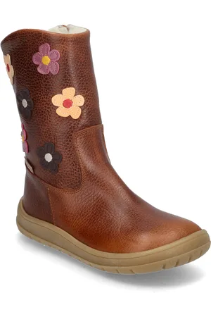 ANGULUS Boots - Flat - With Zipper Vinterstøvler Pull On Brown