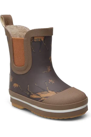 Mikk-Line Short Winter Wellies - Aop Shoes Rubberboots High Rubberboots Khaki Green