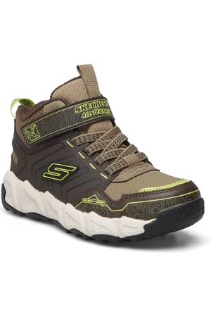 Skechers Boys Velocitrek Combex - Waterproof High-top Sneakers Khaki Green