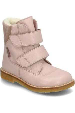 ANGULUS Boots - Flat - With Velcro Vinterstøvler Med Burrebånd Pink