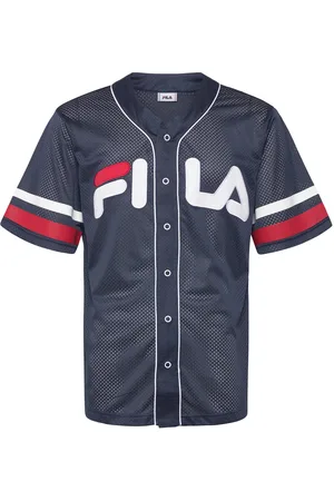 Fila Lashio Baseball Shirt Sport Shirts Short-sleeved Navy