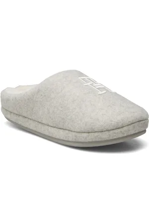 Tommy Hilfiger Th Embroidered Basics Slipper Slippers Hjemmesko Grey