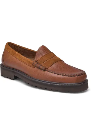 G.H. Bass Gh Weejun Lug Larson Soft Grain Loafers Flade Sko Brown