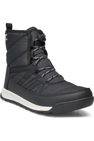 sorel Youth Whitney Ii Plus Lace Wp Sport Winter Boots Winterboots Pull On Black