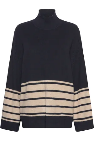 INWEAR Gitteliw Pullover Tops Knitwear Turtleneck Navy