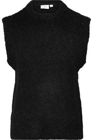 Saint Tropez Gelasz Vest Vests Knitted Vests Black