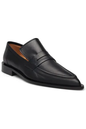 ATP Atelier Montazzoli Black Nappa Shoes Flat Loafers Black