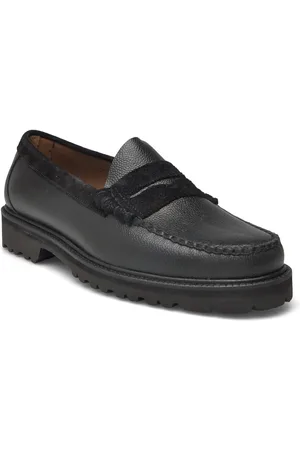 G.H. Bass Gh Weejun Lug Larson Soft Grain Loafers Flade Sko Black