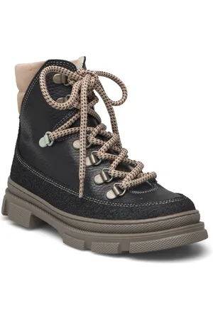 ANGULUS Boots - Flat - With Laces Vinterstøvler Med Snøre Black