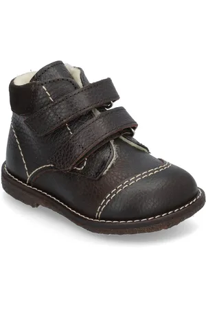ANGULUS Boots - Flat - With Velcro Vinterstøvler Med Burrebånd Brown