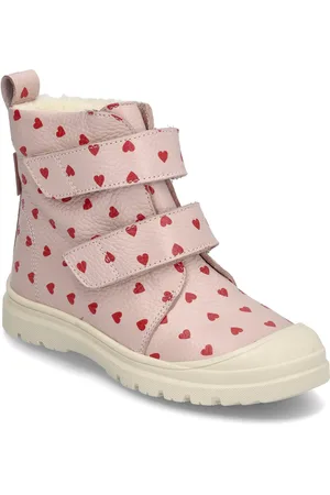 ANGULUS Boots - Flat - With Velcro Vinterstøvler Med Burrebånd Pink