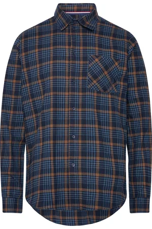 U.S. Polo Assn. Klas Reg Flannel Uspa M Shirt Tops Shirts Casual Blue