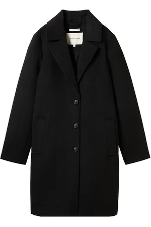 TOM TAILOR Long Coat Outerwear Coats Winter Coats Black