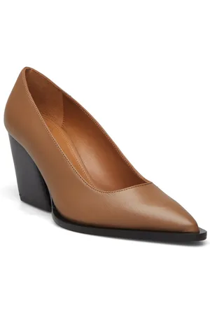 ATP Atelier Capena Hazelnut Nappa Shoes Heels Pumps Classic Brown