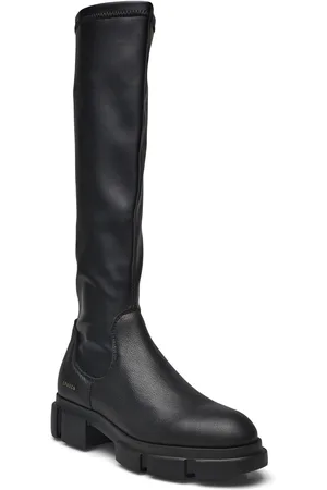 &Copenhagen Cph556 Vitello/Vegan Stretch Black Lange Støvler Black