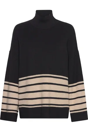 INWEAR Gitteliw Pullover Tops Knitwear Turtleneck Black
