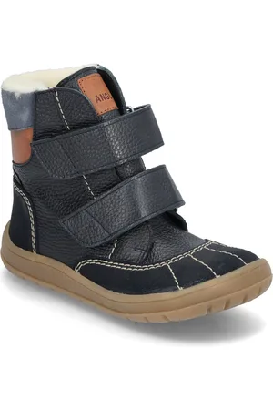 ANGULUS Boots - Flat - With Velcro Vinterstøvler Med Burrebånd Navy